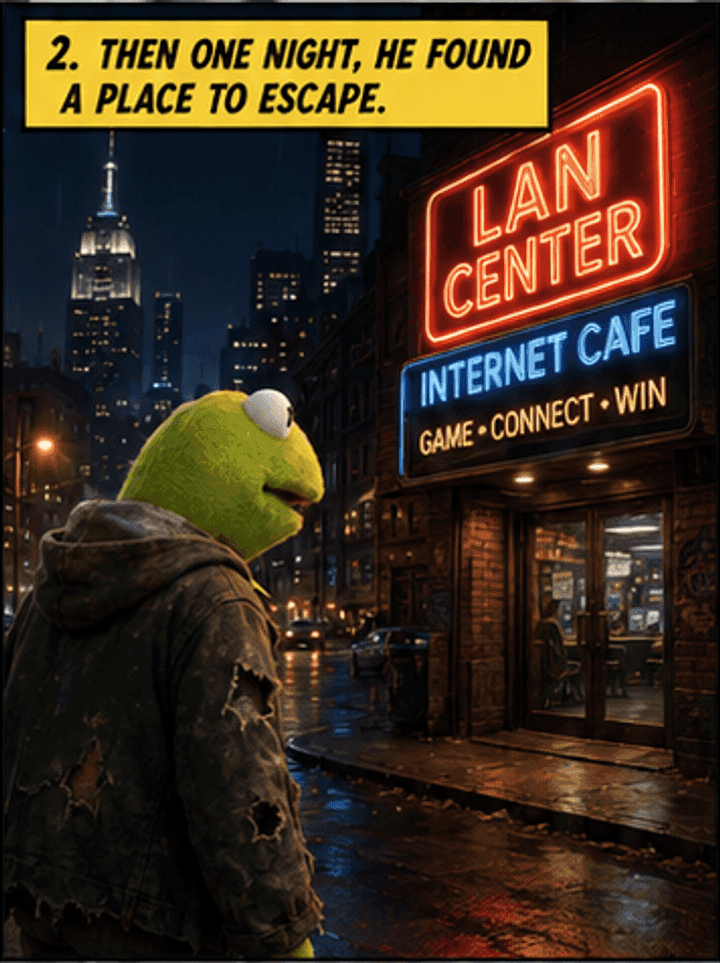 Lazy Frog story panel 2